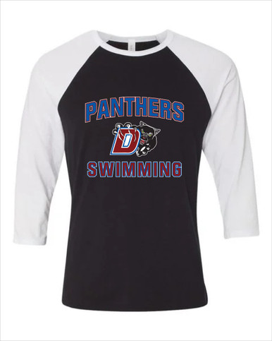Duncanville Panthers Swimming Women's Baseball T-Shirt