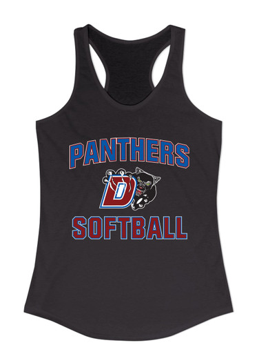 Duncanville Panthers Softball #1 Women's Tank Top
