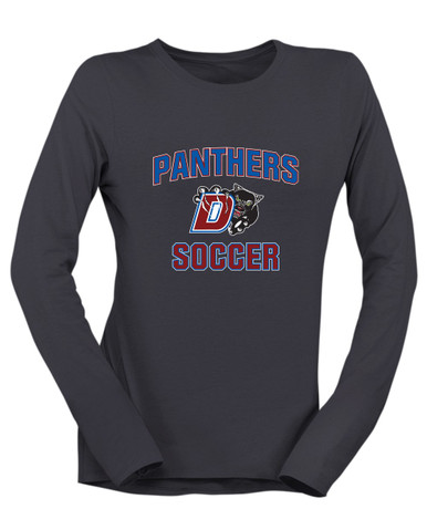 Duncanville Panthers Soccer #1 Women's LS T-Shirt