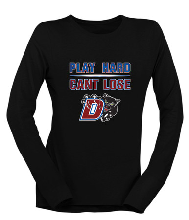 Duncanville Panthers Play Hard, Can't Lose Women's Premium LS T-Shirt