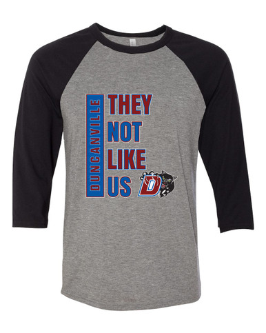 Duncanville Panthers They Not Like Us #1 Women's Baseball T-Shirt