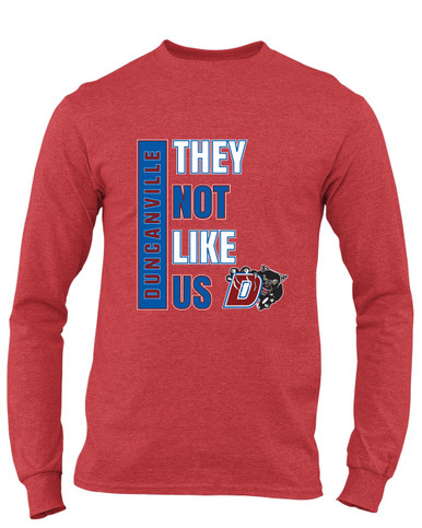 Duncanville Panthers They Not Like Us #1 Men's LS T-Shirt