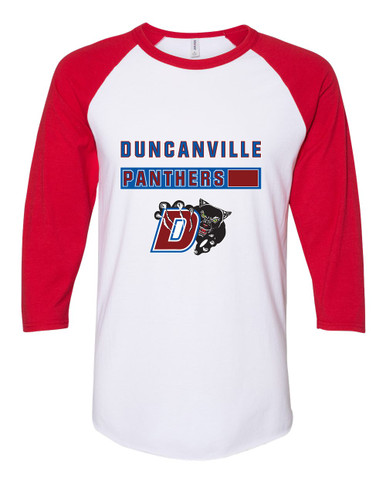 Duncanville Panthers Mascot #7 Women's Baseball T-Shirt