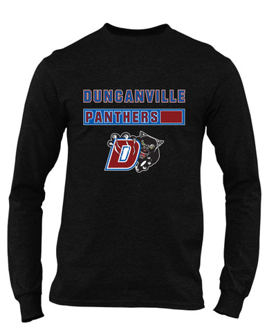 Duncanville Panthers Mascot #7 Men's LS T-Shirt