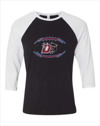 Duncanville Panthers Football #3 Women's Baseball T-Shirt