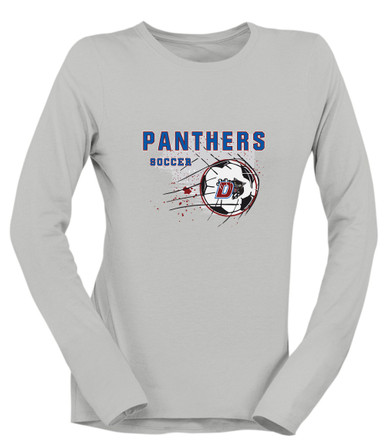 Duncanville Panthers Soccer #2 Women's Premium LS T-Shirt