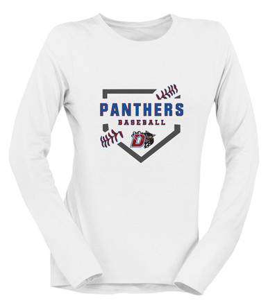 Duncanville Panthers Baseball #2 Women's Premium LS T-Shirt
