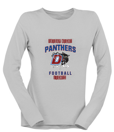 Duncanville Panthers Football #6 Women's LS T-Shirt