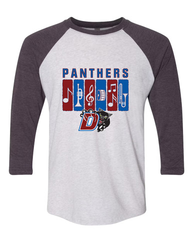Duncanville Panthers Band # 2 Women's Baseball T-Shirt