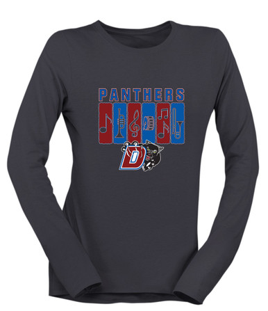Duncanville Panthers Band # 2 Women's Premium LS T-Shirt