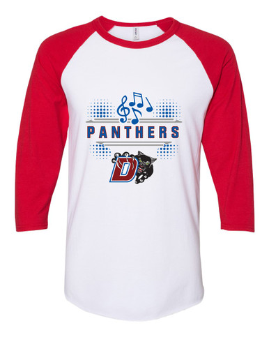 Duncanville Panthers Band # 3 Men's Baseball T-Shirt