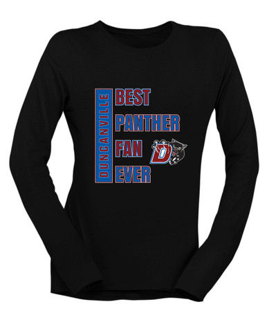 Duncanville Panthers Best Panther Fan Women's LS T-Shirt