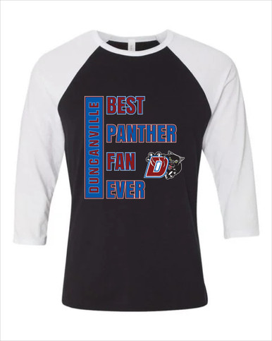 Duncanville Panthers Best Panther Fan Women's Baseball T-Shirt