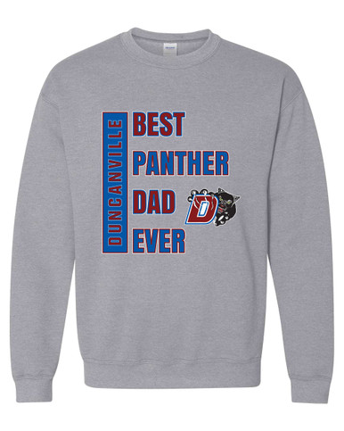 Duncanville Panthers Best Panther Dad Men's Sweatshirt
