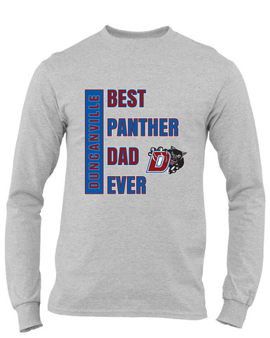 Duncanville Panthers Best Panther Dad Men's LS T-Shirt