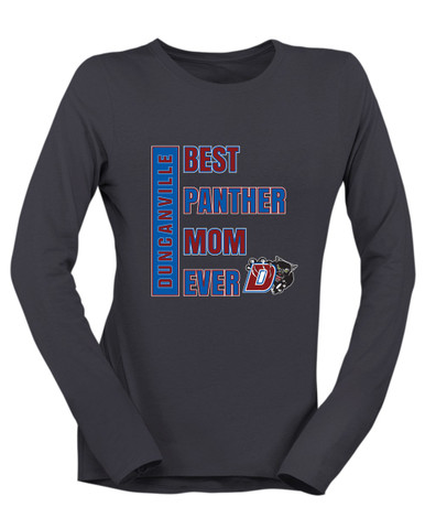 Duncanville Panthers Best Panther Mom Women's LS T-Shirt