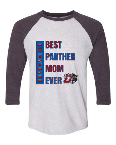Duncanville Panthers Best Panther Mom Women's Baseball T-Shirt