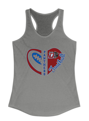 Duncanville Panthers Heart Football Women's Tank Top