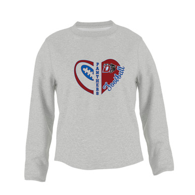 Duncanville Panthers Heart Football Women's Sweatshirt