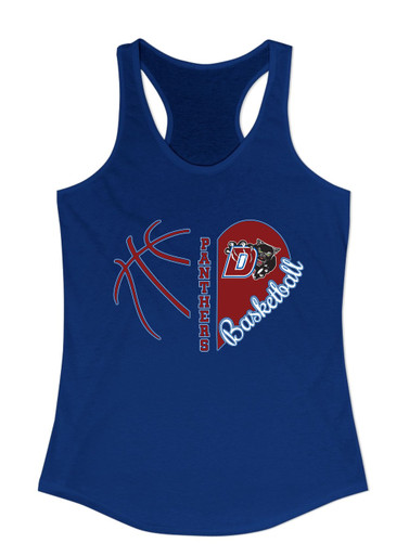 Duncanville Panthers Heart Basketball Women's Tank Top