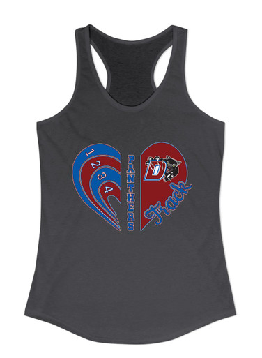 Duncanville Panthers Heart Track Women's Tank Top