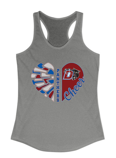 Duncanville Panthers Heart Cheer Women's Tank Top