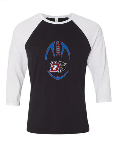 Duncanville Panthers Football #4 Women's Baseball T-Shirt
