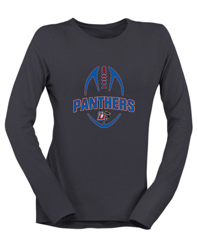 Duncanville Panthers Football #5 Women's LS T-Shirt