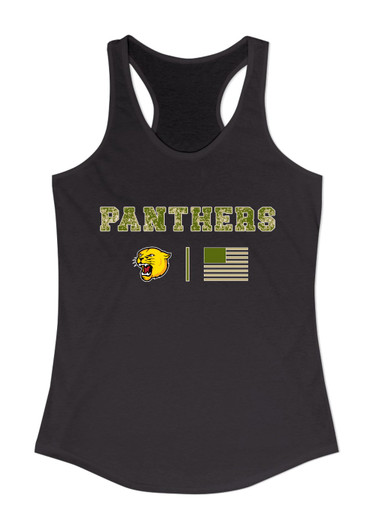 Pflugerville Panthers Camo Flag Women's Tank Top