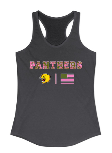 Pflugerville Panthers Pink Camo Flag Women's Tank Top