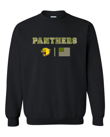 Pflugerville Panthers Camo Flag Men's Sweatshirt