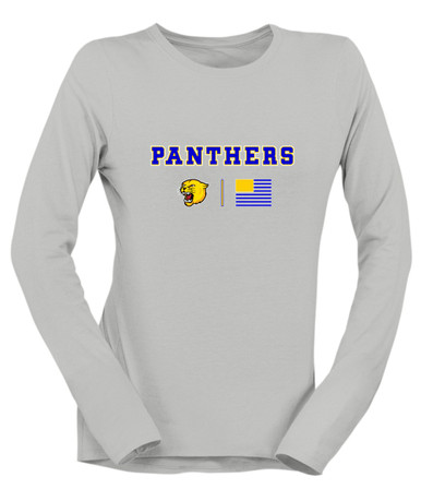 Pflugerville Panthers Team Colors Flag Women's Premium LS T-Shirt