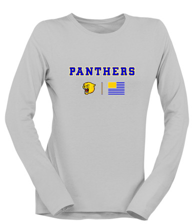 Pflugerville Panthers Team Colors Flag Women's LS T-Shirt