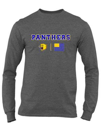 Pflugerville Panthers Team Colors Flag Men's LS T-Shirt