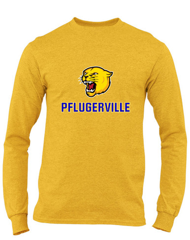 Pflugerville Panthers Mascot #2 Men's LS T-Shirt