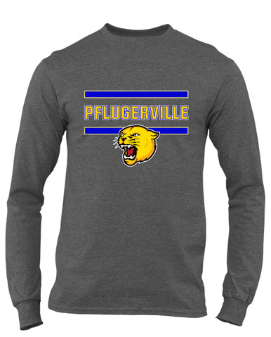 Pflugerville Panthers Mascot #4 Men's LS T-Shirt
