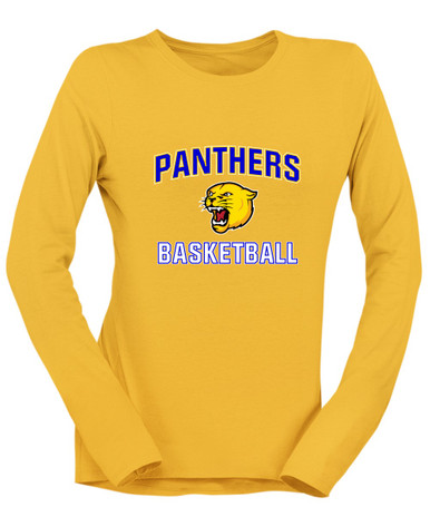 Pflugerville Panthers Basketball #1 Women's LS T-Shirt