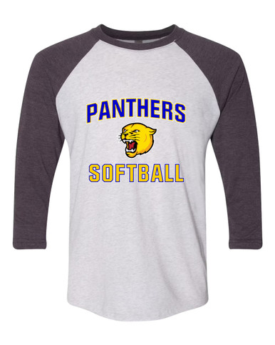 Pflugerville Panthers Softball #1 Women's Baseball T-Shirt