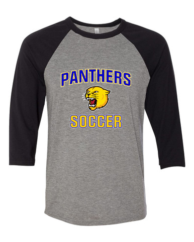 Pflugerville Panthers Soccer #1 Women's Baseball T-Shirt