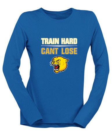 Pflugerville Panthers Train Hard, Can't Lose Women's LS T-Shirt