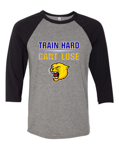 Pflugerville Panthers Train Hard, Can't Lose Women's Baseball T-Shirt
