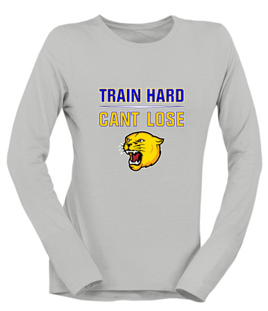 Pflugerville Panthers Train Hard, Can't Lose Women's Premium LS T-Shirt