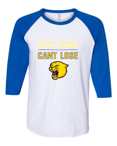 Pflugerville Panthers Play Hard, Can't Lose Men's Baseball T-Shirt