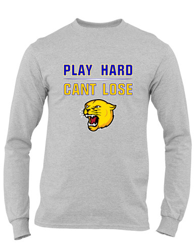 Pflugerville Panthers Play Hard, Can't Lose Men's LS T-Shirt