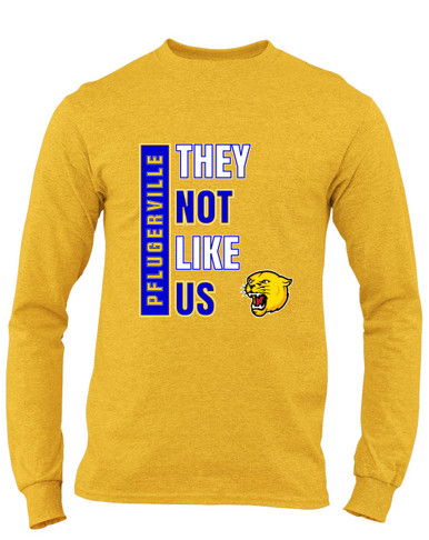 Pflugerville Panthers They Not Like Us #1 Men's LS T-Shirt