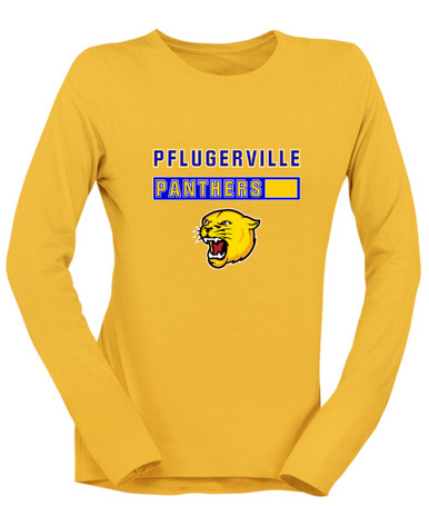 Pflugerville Panthers Mascot #7 Women's LS T-Shirt