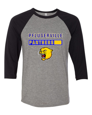 Pflugerville Panthers Mascot #7 Women's Baseball T-Shirt