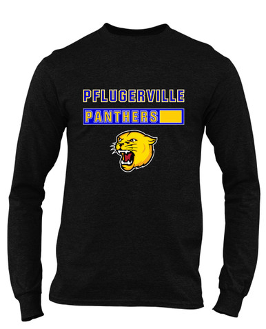 Pflugerville Panthers Mascot #7 Men's LS T-Shirt