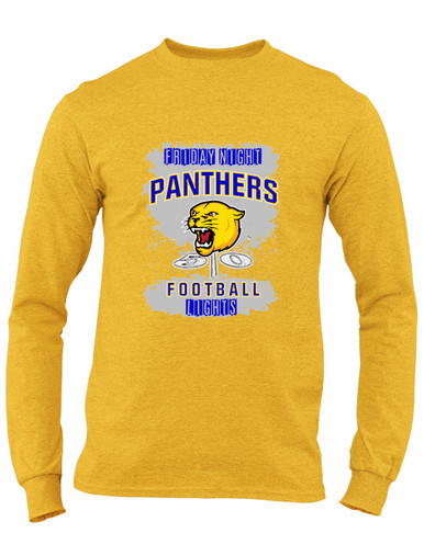 Pflugerville Panthers Football #6 Men's LS T-Shirt