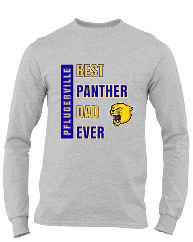 Pflugerville Panthers Best Panther Dad Men's LS T-Shirt